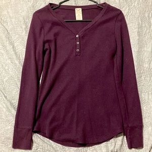 Purple Long Sleeve Top